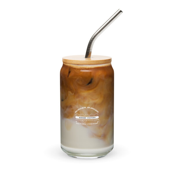 Vaso con forma de lata Burger factory
